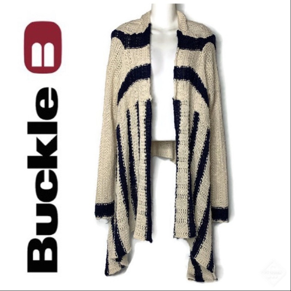DAYTRIP Open Weave Flyaway Cardigan Sweater Sz M